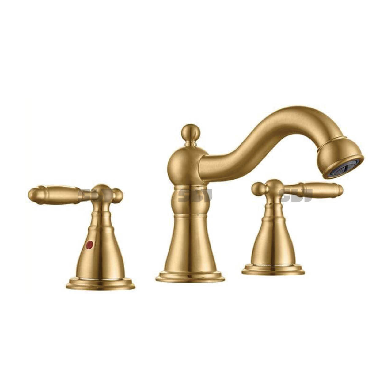 Grifo de lavabo de latón de lujo SLY, grifo mezclador de dos funciones montado en cubierta, grifo de lavabo de lavado de cara