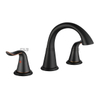Grifo de lavabo de 3 orificios con manija doble montada en cubierta de cobre SLY para baño