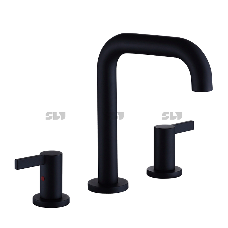 Grifo de lavabo de baño negro con cartucho de cobre SLY para lavabo de baño