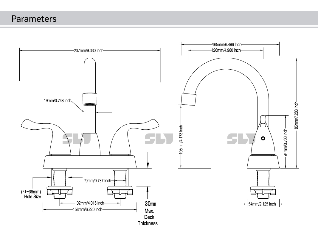 grifo de ba&ntilde;o moderno