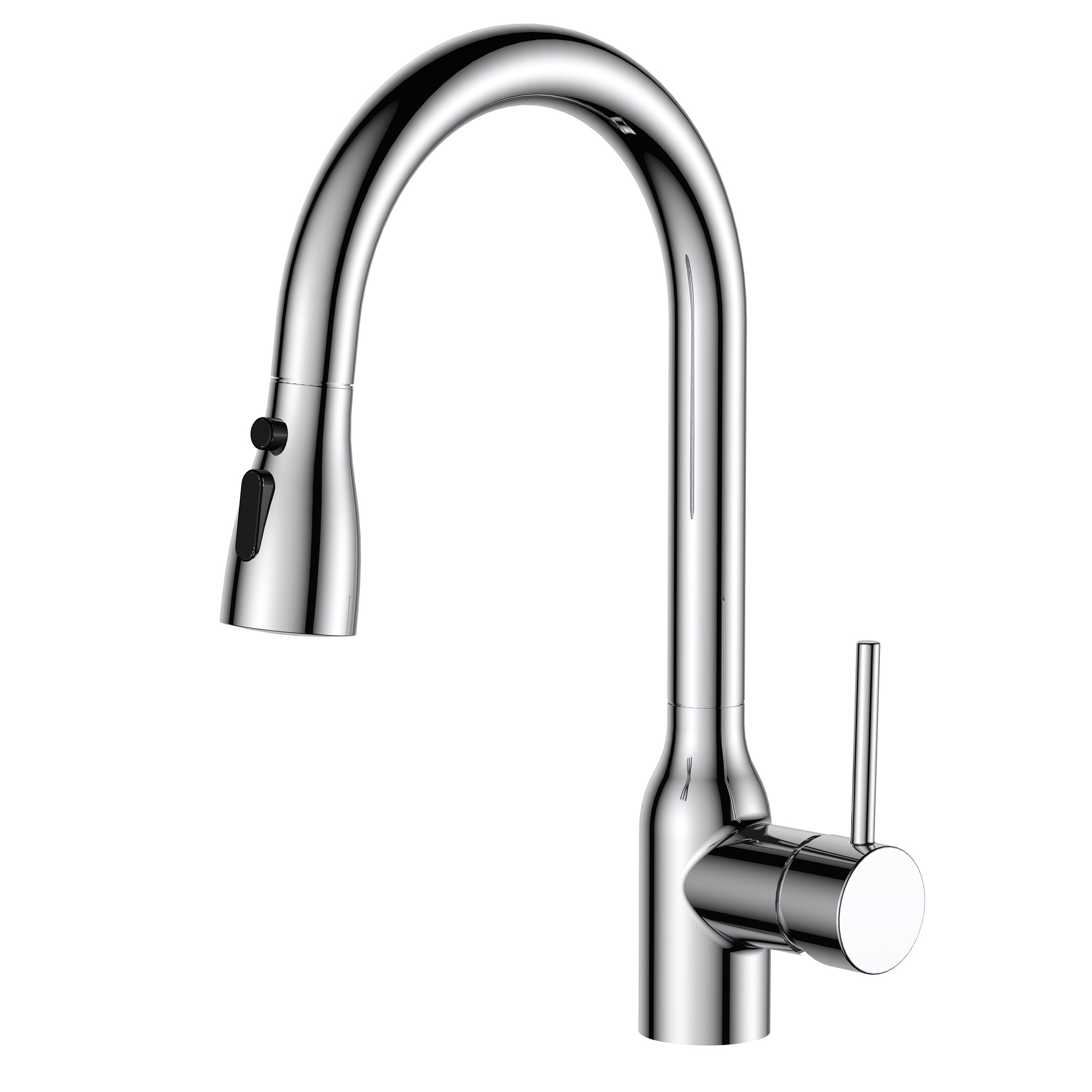 Sly Chrome Sprayer Fregadero de fregadero de la cocina de agua fría y caliente