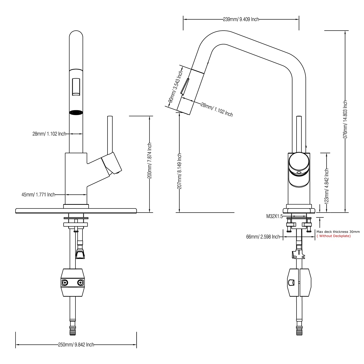 grifo abatible de cocina