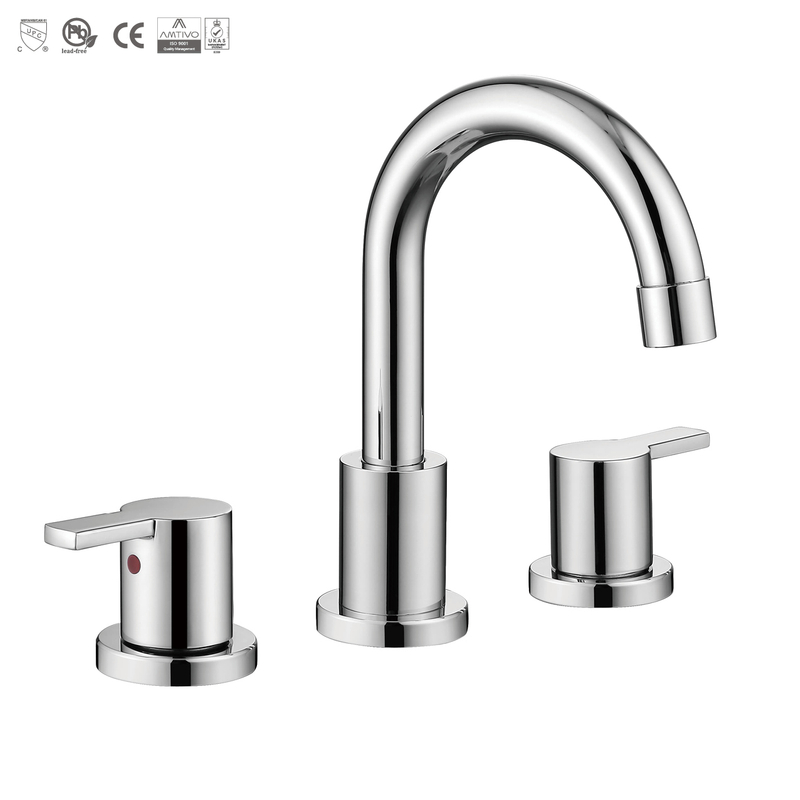 Cuenca del baño Sly Basina extendida del grifo del grifo Cupc Cupc Doble Many Many Freucet 