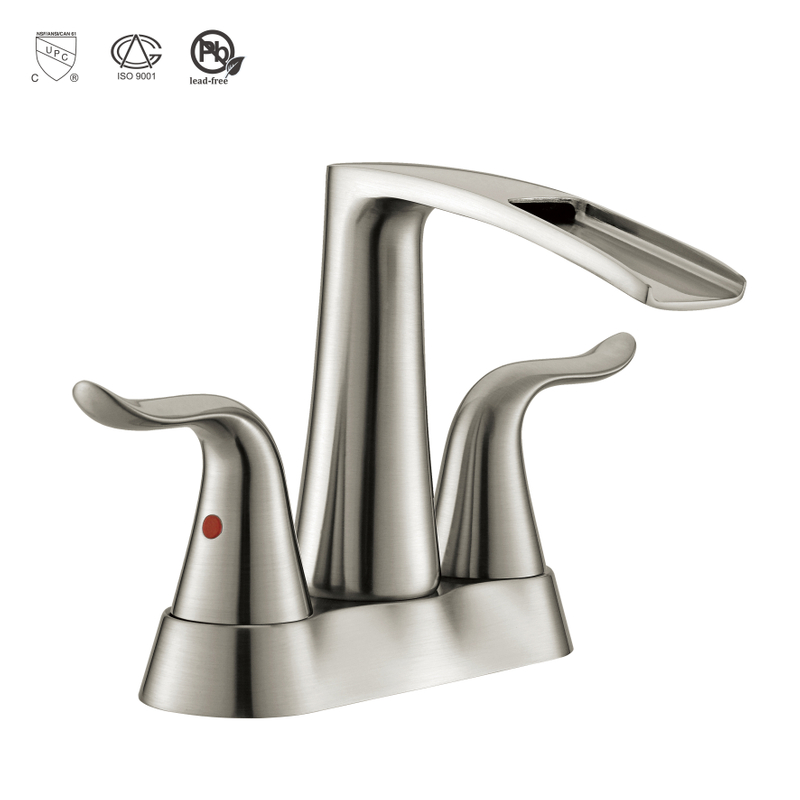 Mayorista de fábrica Doble manejo del grifo de baño del grifo de agua Fregadero del fregadero del hogar 