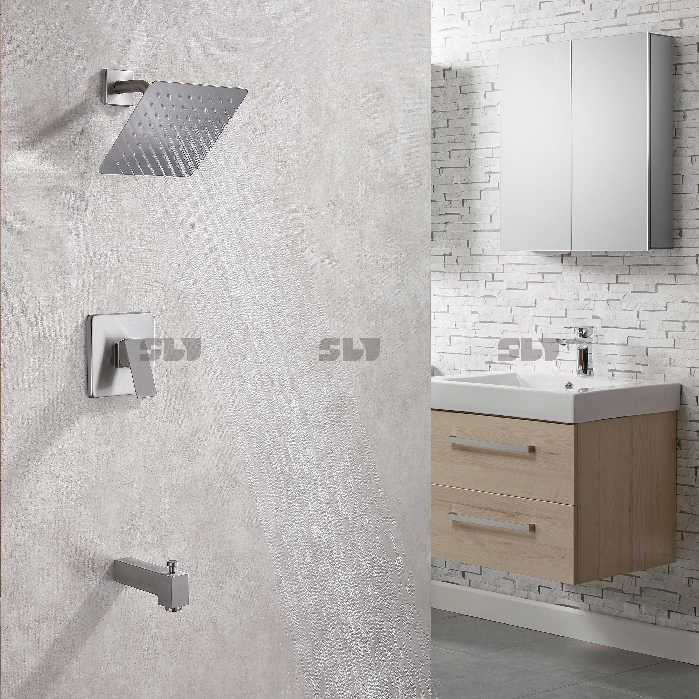 sistema de ducha tipo lluvia