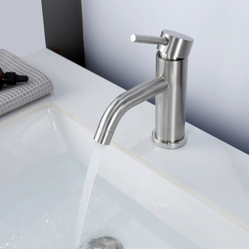 Sly retro upc dorado un solo agujero sin pintar grifo de baño de latón sin pintar