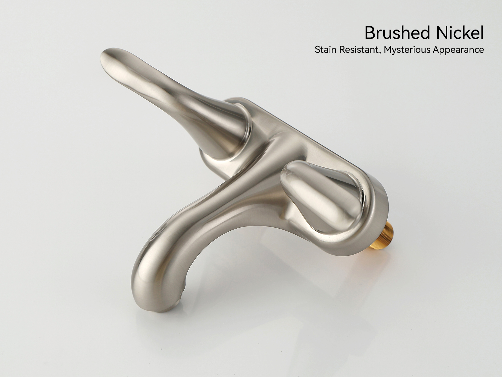 grifo de ba&ntilde;o de lat&oacute;n cepillado