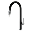 Sly mate negro pullador rociador grifo de cocina tirador de la cocina del fregadero del fregadero del fregadero de cocina flexible