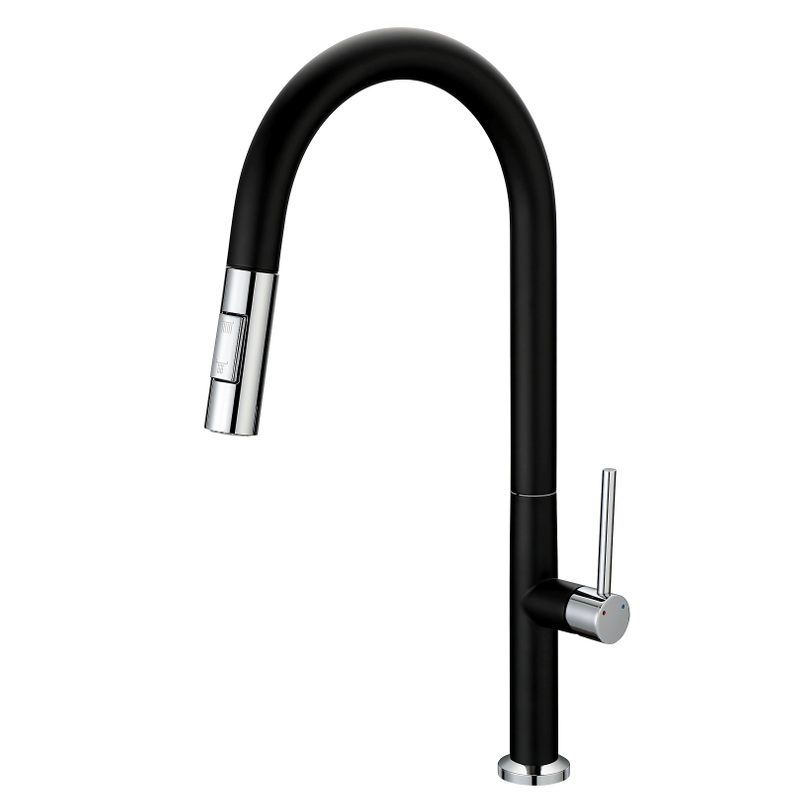 Sly mate negro pullador rociador grifo de cocina tirador de la cocina del fregadero del fregadero del fregadero de cocina flexible