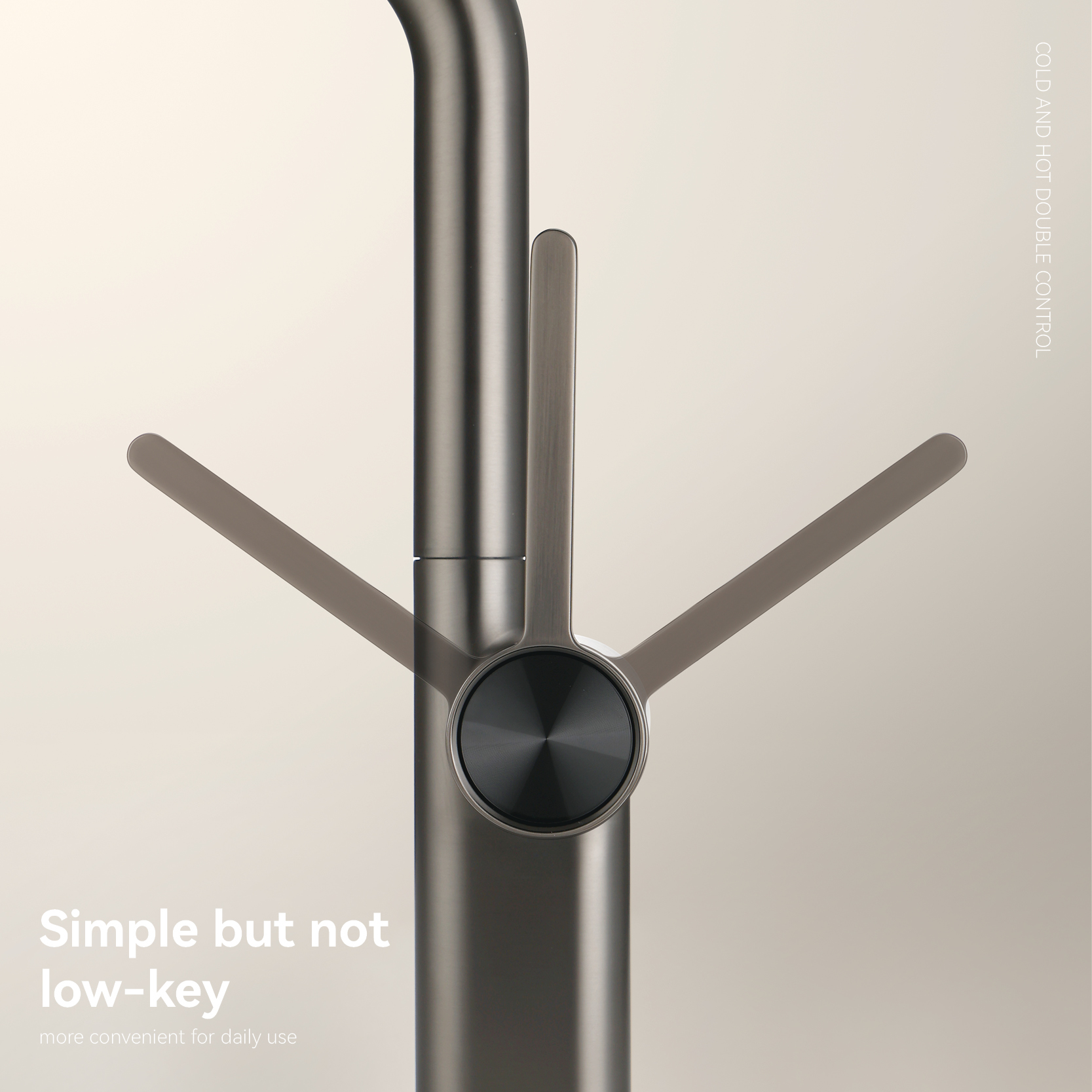 Sly Chrome Un solo agujero fría agua fría grifo de cocina moderna