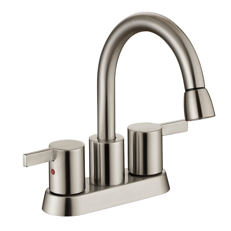 Sly China Factory de 4 pulgadas Golded Gold Two Many Centerset Center Deck Lavaty Bathoding Baño de baño