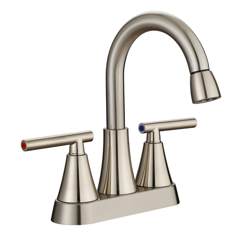 Sly cepillado níquel dual mango dual centroset batoming cuenca grifos de agua grifos de agua