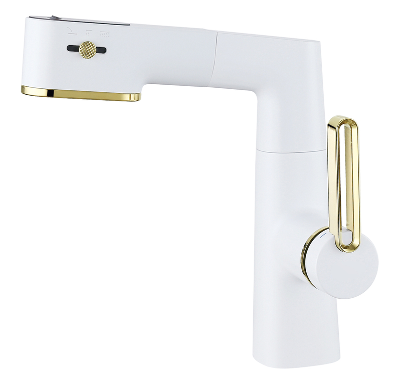 Sly zinc cepillado baño de metal de metal caliente y frío sencillo de lavado de lavado de la mano del grifo