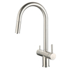 Silly popular níquel cepillado moderno grifo de tres vías triple de cocina triple para agua fría y filtrada