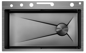 Fregadero de la cocina de metal cepillado de alta calidad del fregadero de cocina moderna fregadero de cocina inteligente fregadero de cocina fregadero