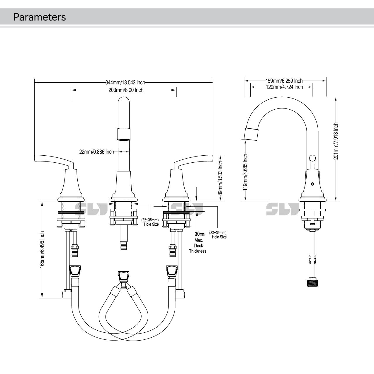 grifo de lavabo negro ba&ntilde;o