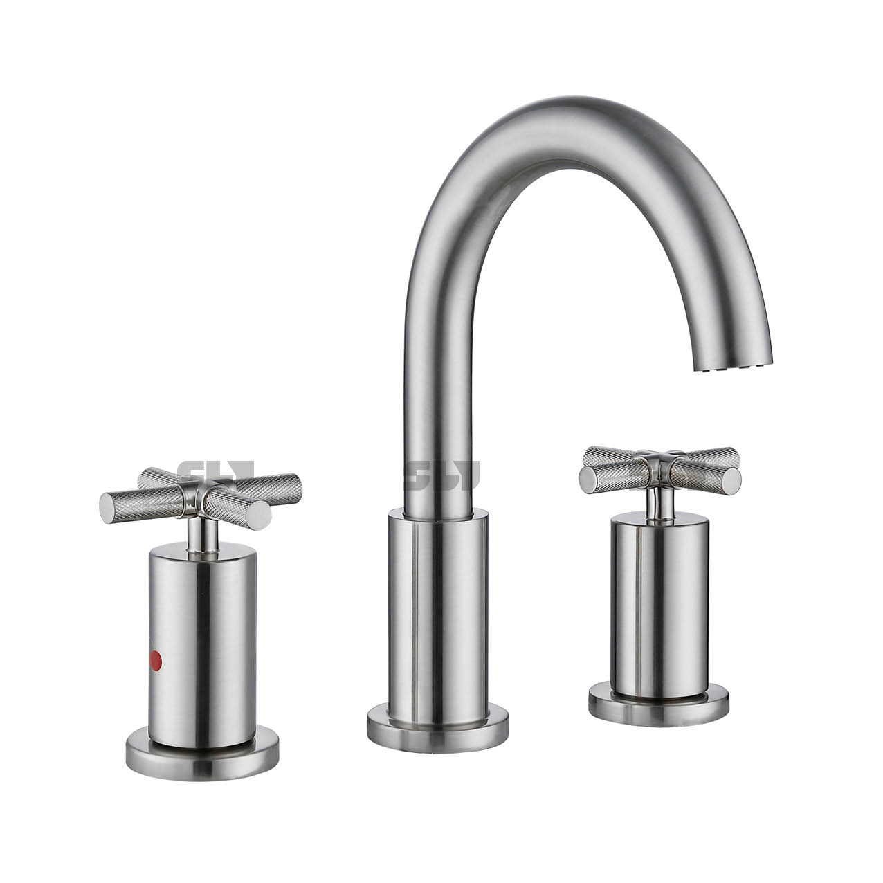 SLY CUpc Baño de lujo Grifo de lavabo de 8 pulgadas Grifos mezcladores de 3 orificios de doble manija Grifo de lavabo de tocador montado en cubierta