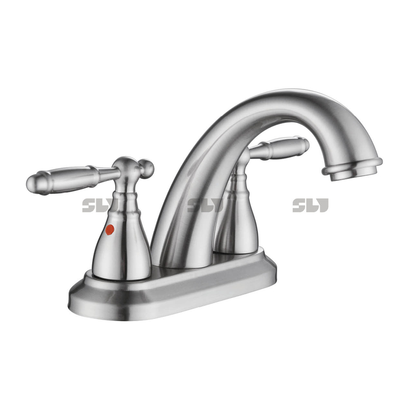 Grifo de lavabo SLY Grifo central de 4 pulgadas Grifo de baño con palanca cromada