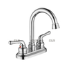 SLY Grifo de agua fría y caliente Grifo de lavabo de doble manija Mezclador de baño