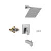 Grifo de ducha SLY, sistema de grifo mezclador de ducha montado en la pared, conjunto de dos funciones 