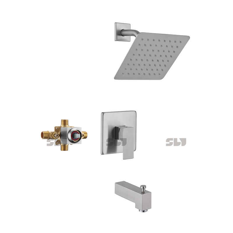Grifo de ducha SLY, sistema de grifo mezclador de ducha montado en la pared, conjunto de dos funciones 
