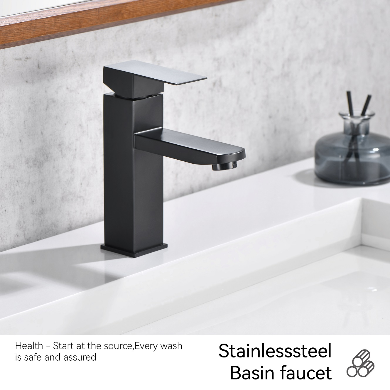 Sly Matte Black Descuento Batio de baño Single Lever Taps de grifo