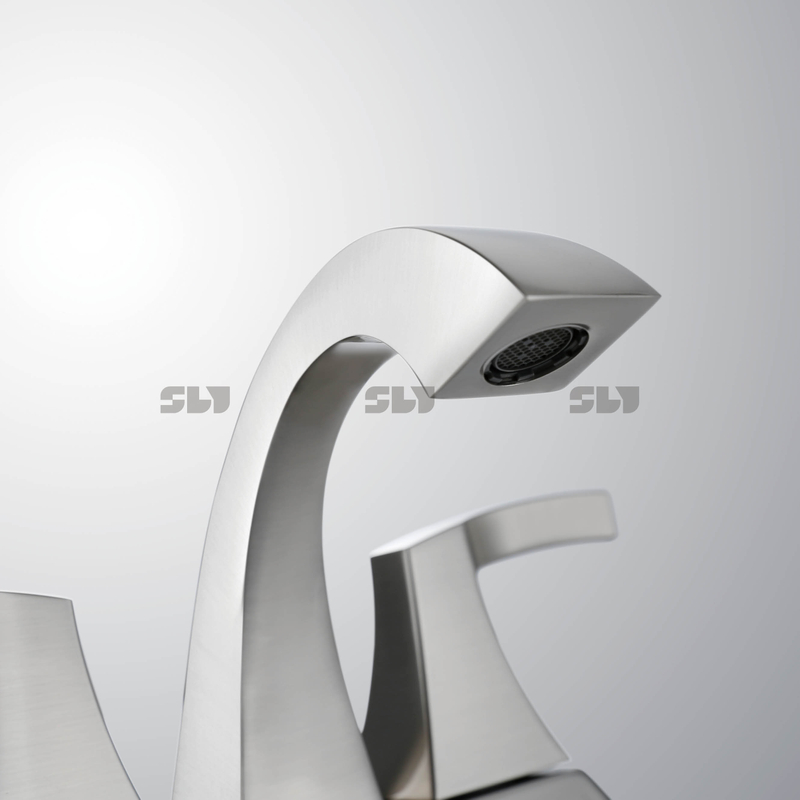 SLY, recién llegados, diseño clásico, grifo central de doble manija, grifo de baño caliente/frío