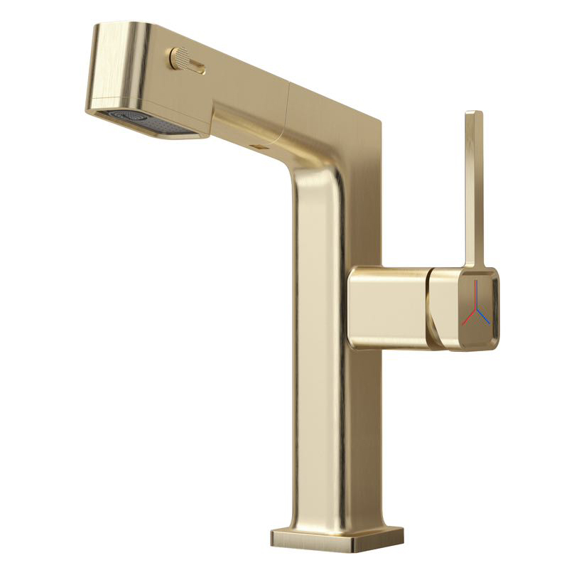 Sly Zinc Brass Cepillada Matina de metal Mango de latón grito de baño de latón