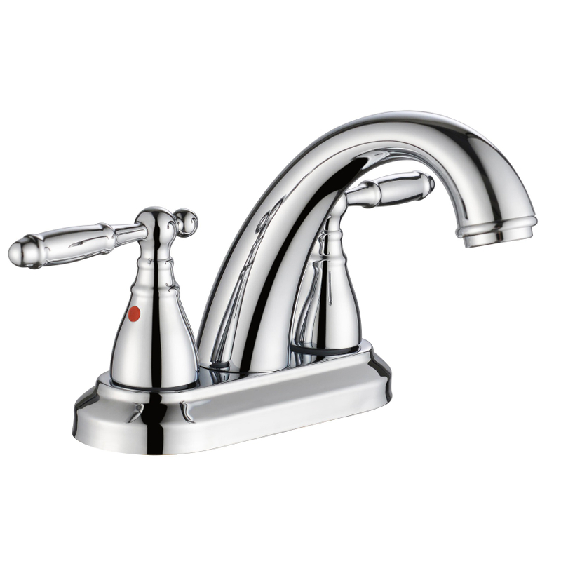 Grifo de pared de pared cromada de latón. Taps de baño de matriz de la batería de la batidora