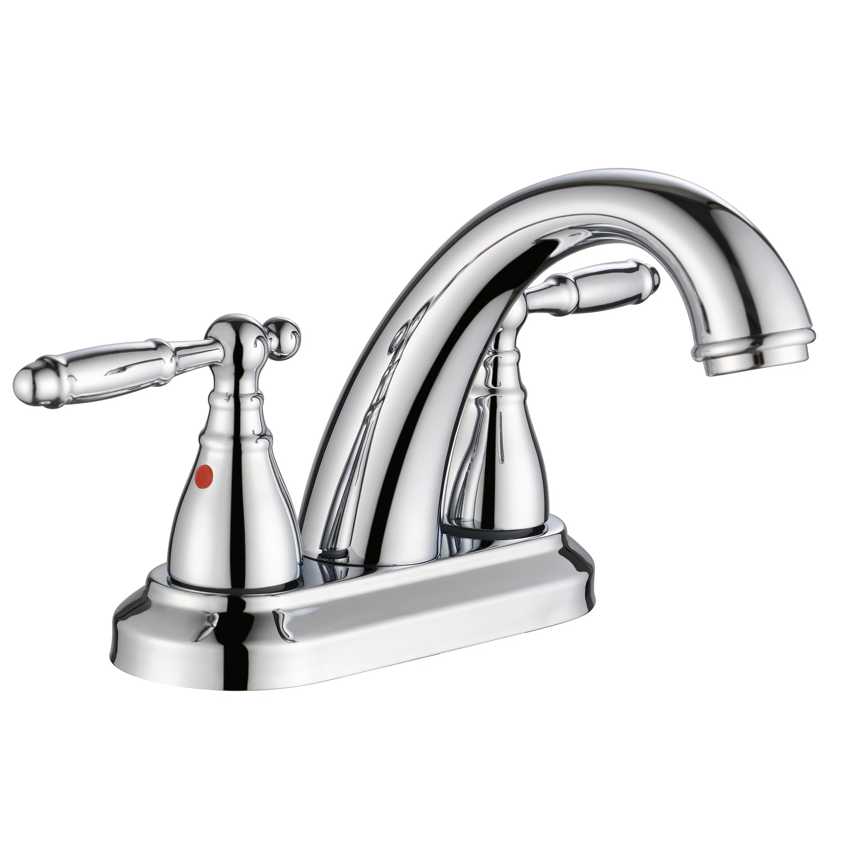 Grifo de pared de pared cromada de latón. Taps de baño de matriz de la batería de la batidora