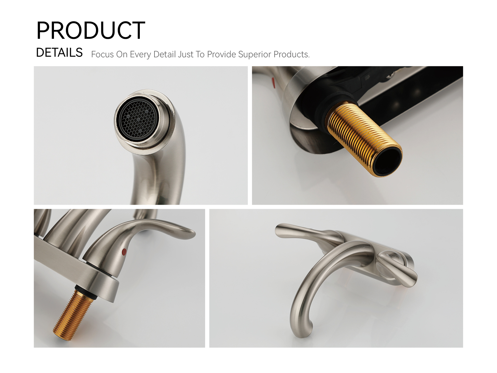 grifo de ba&ntilde;o de n&iacute;quel cepillado