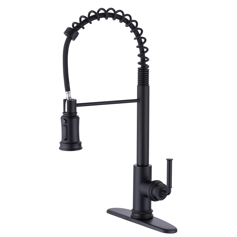 Grifos de cocina de nuevo estilo de níquel con cepillado con rociado con aerosol. 