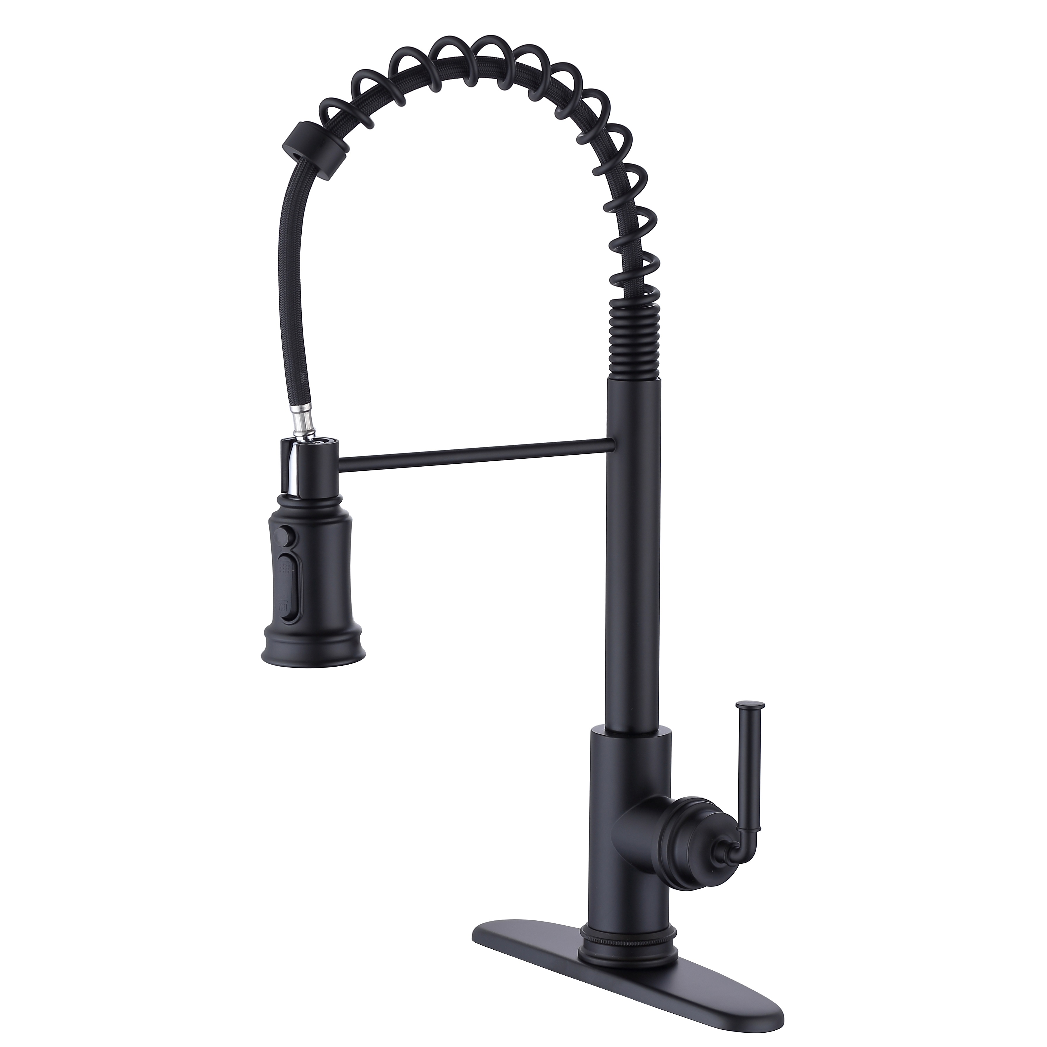 Grifos de cocina de nuevo estilo de níquel con cepillado con rociado con aerosol. 